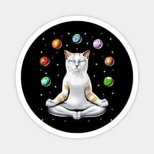 Cat Meditation Yoga Magnet